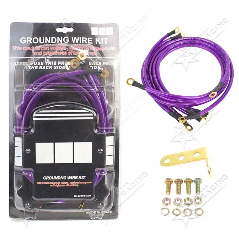 Jdm Racing Auto Performance 5point Purple Red Blue Car Universal 5