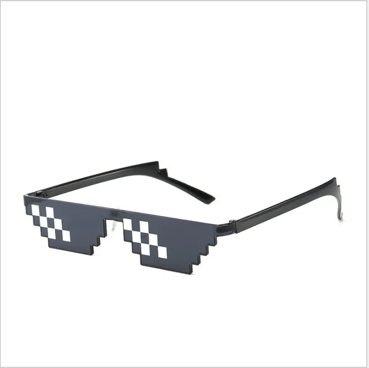 Sunglasses Pixelated Mosaic Glasses Party Glasses MLG Shades Black 