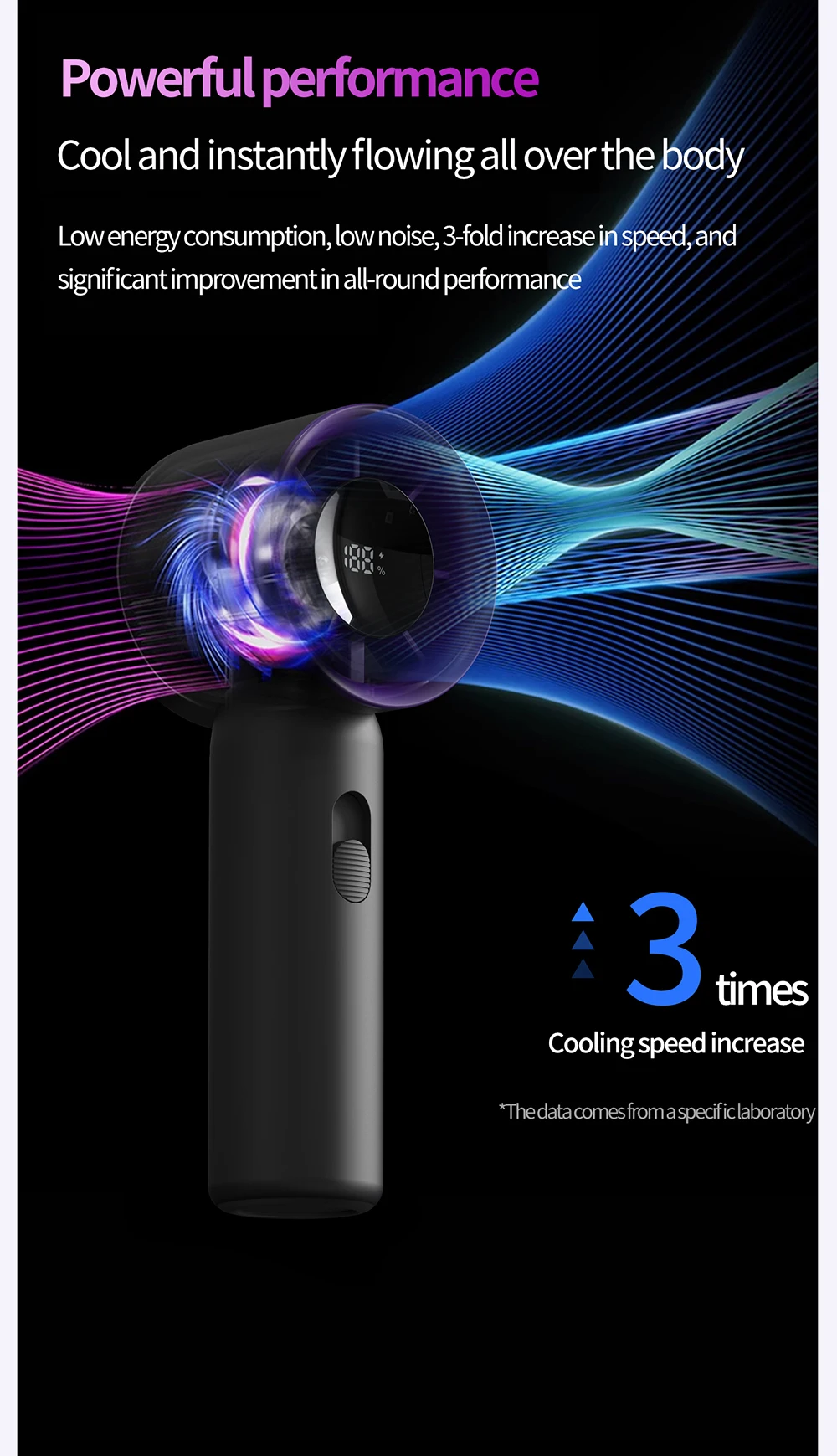 Mini Fan, Portable, USB, 3000mAh - detail 34