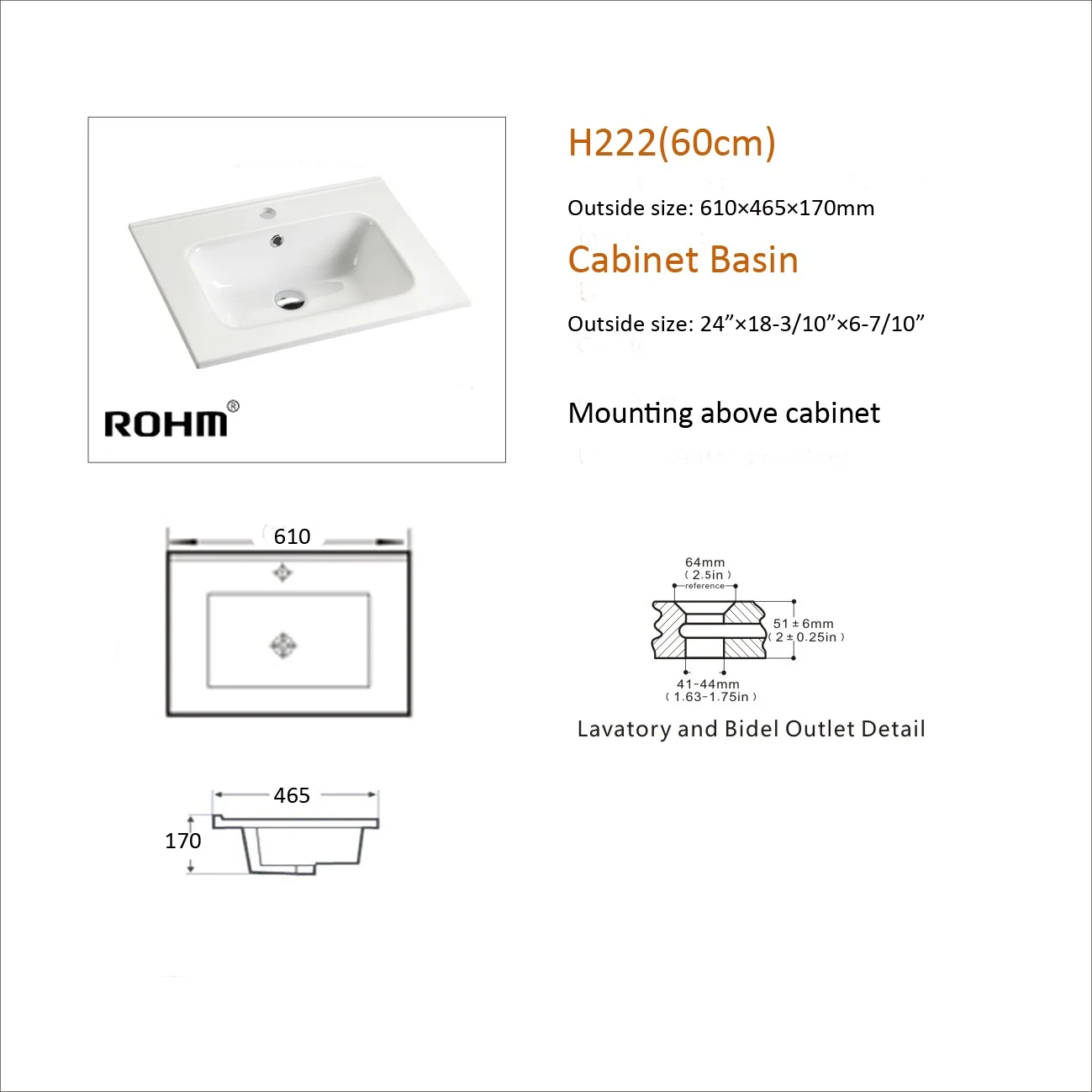H222-60 Bathroom Vanity Double Sink Cabinet Bathroom Sink Decal Vanity Basin factory