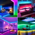 Rgb Waterpoof 24v 5M 5050 RGB LED Strip Light Set With 24Keys Remote Controller