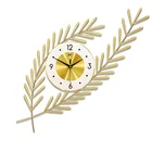 Decoration Light Luxury Creative Hotel Club Art Leaf Decoration Clock