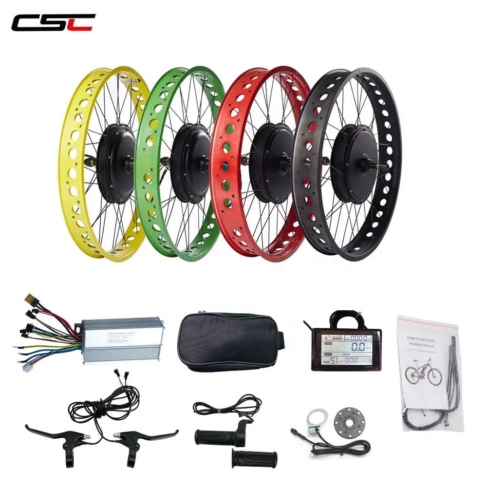 Fat Tire Ebike Conversion Kit 1000w 48v 
