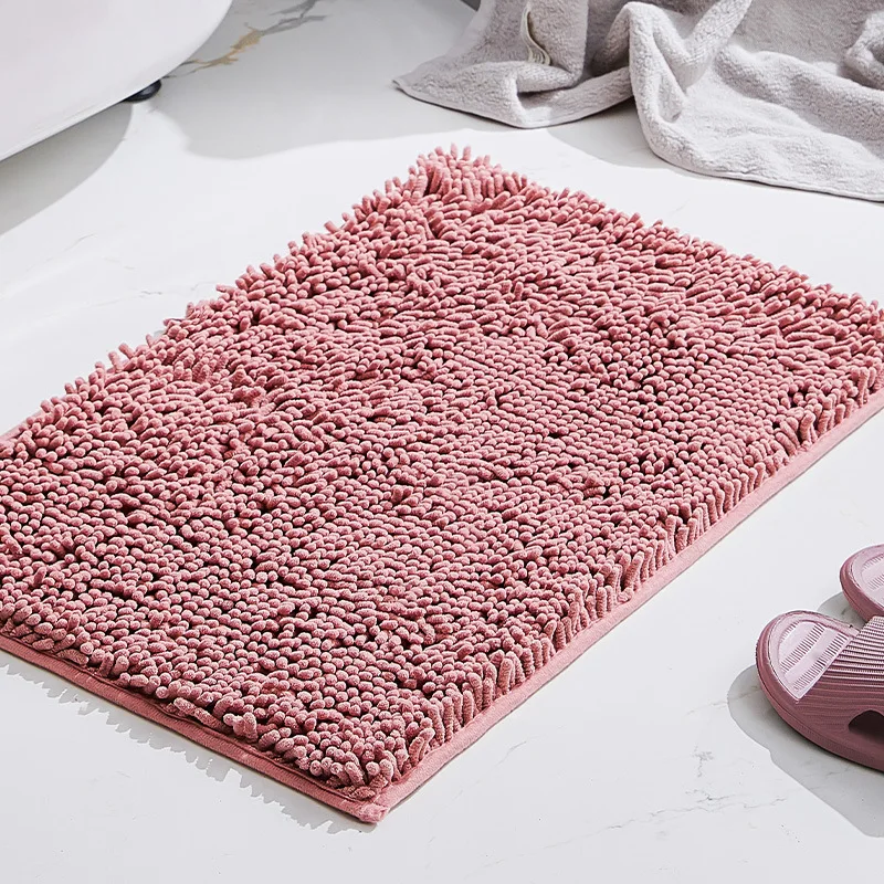 thickened absorbent non-slip cheap carpet doormat floor mat into the door bedroom living room bathroom toilet chenille bath mat