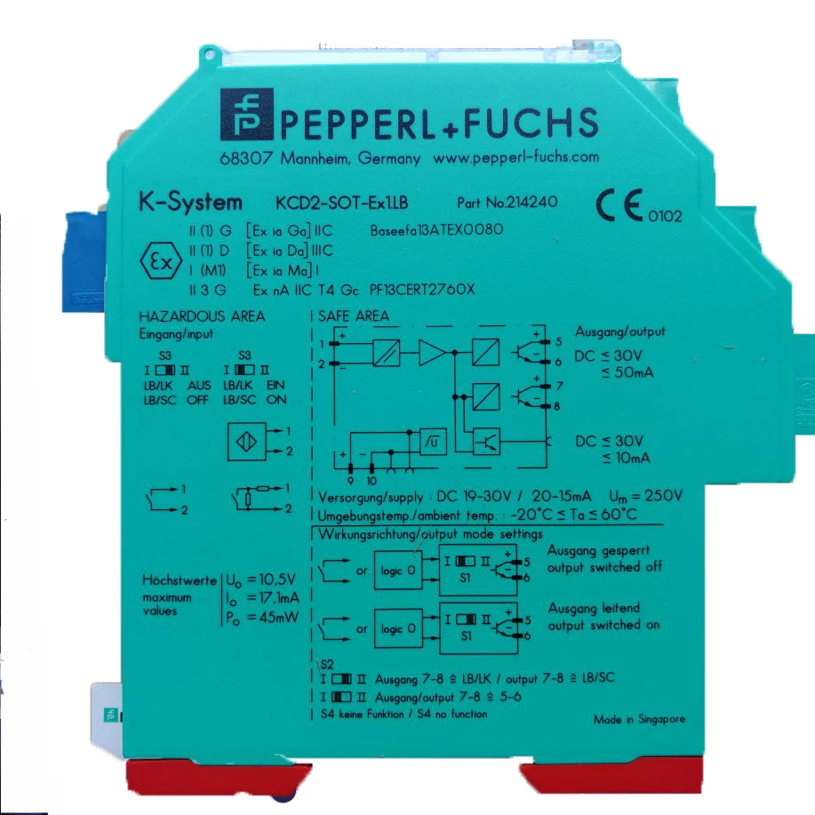 Relayer Switch Signal Relay Module Pepperl+Fuchs  KFD2-STC4-EX1  KFD2-SR2-EX1.W  KFD2-SR2-EX2.W  KFD2-CD-EX1.32  KFD2-UT2-EX1 P+F