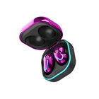 Player Top Selling Trendy Purple 3 True Electric Display Wireless Tws Headphones For Portable Media Player