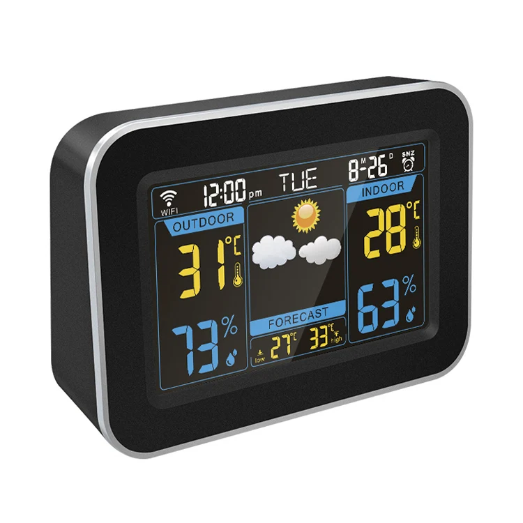 alarm clock with weather display