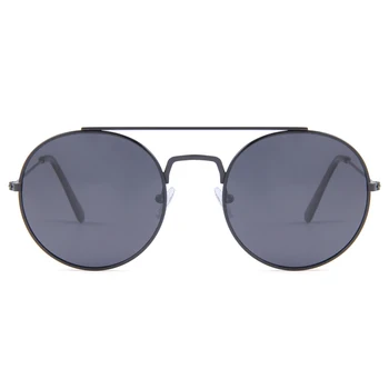 Most Popular custom logo round eyewear fashionable metal polarized sunglasses 2022