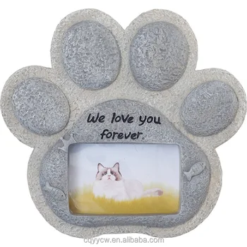 Pet cat dog tombstone creative memorial stone small animal sacrificial monument resin crafts ornaments