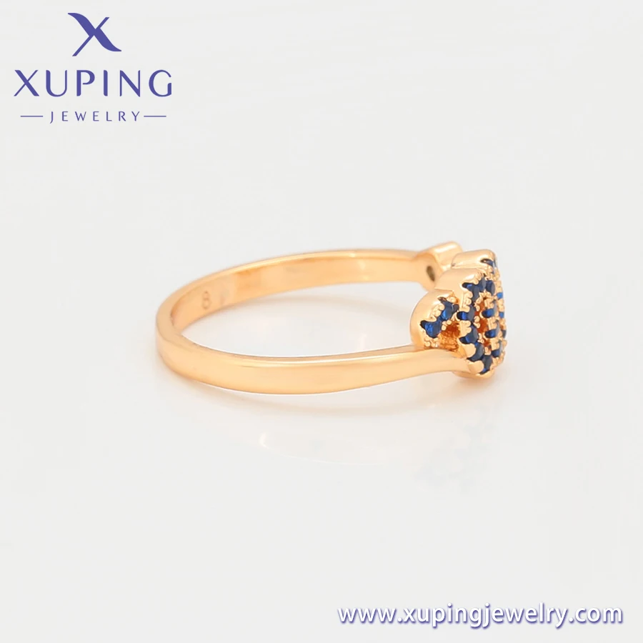 A00701194 xuping Free shipping free size adjustable openable little girl woman daily wear 18K gold color finger ring
