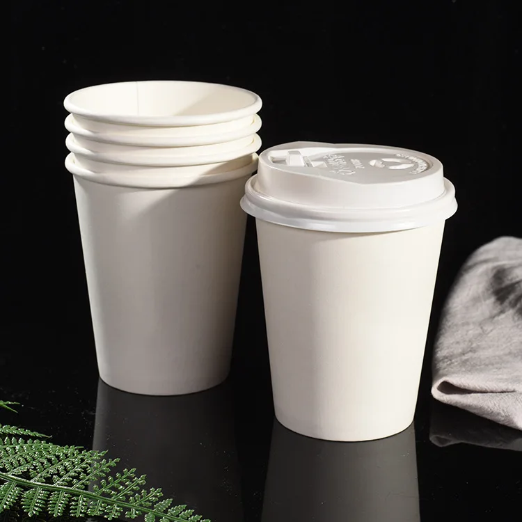 Custom Logo Printed Disposable Bio-Degradable Single Wall Paper Cup for Coffee and Milk Tea Customized
