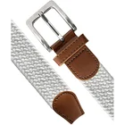 Elastic Belt Braided Elastic Stretch Belt Casual Weave Canvas Fabric Woven Belt 1-3/8"