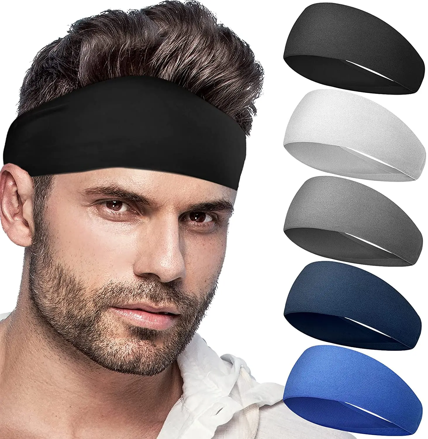 Onlytrends Sporty Head Bands Nonslip Sweat Headband For Men,Moisture  Wicking Men Headbands For Long Hair,Sweat Bands - Buy Sporty Head Bands,Hair  Bands For Men,Hair Accessories Product on 