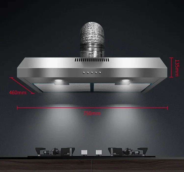 Slim Kitchen Extractor, 750mm, Stainless - detail 20