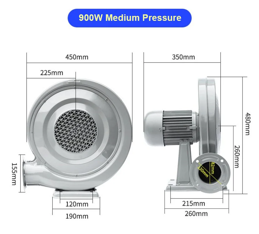 Centrifugal Air Fan, 750W, 220V, 50Hz - detail 8