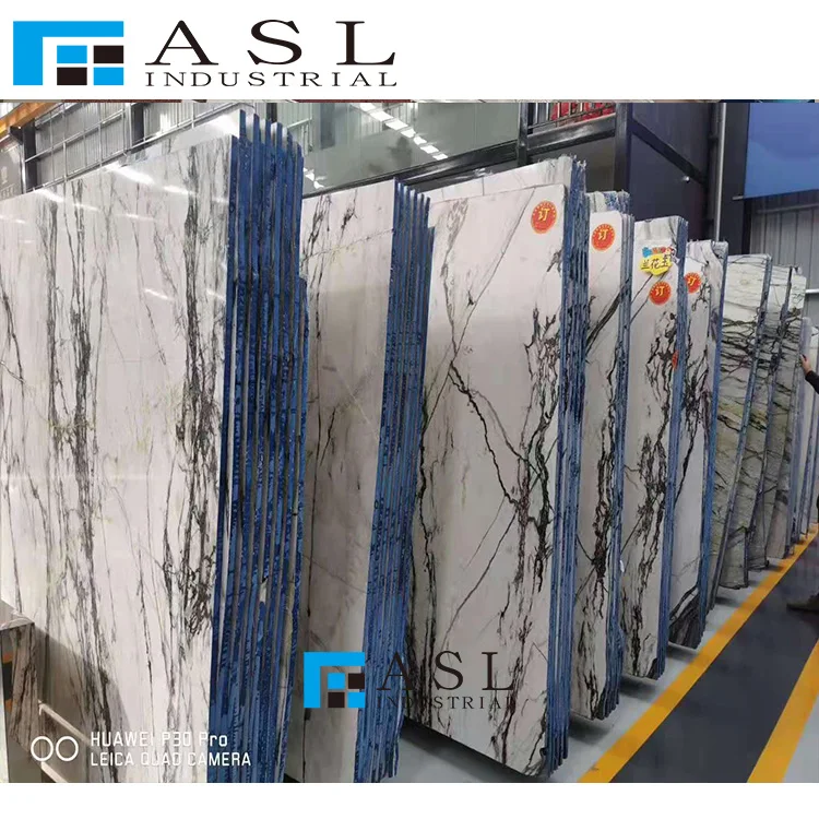 Clivia White Marble with green veins for wall tiles light green gold and white marble tilestile