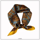 Silk Scarves Fashion Elegant Customized Color 100% Printed Silk Scarf 53cm*53cm Custom Printing Silk Scarves