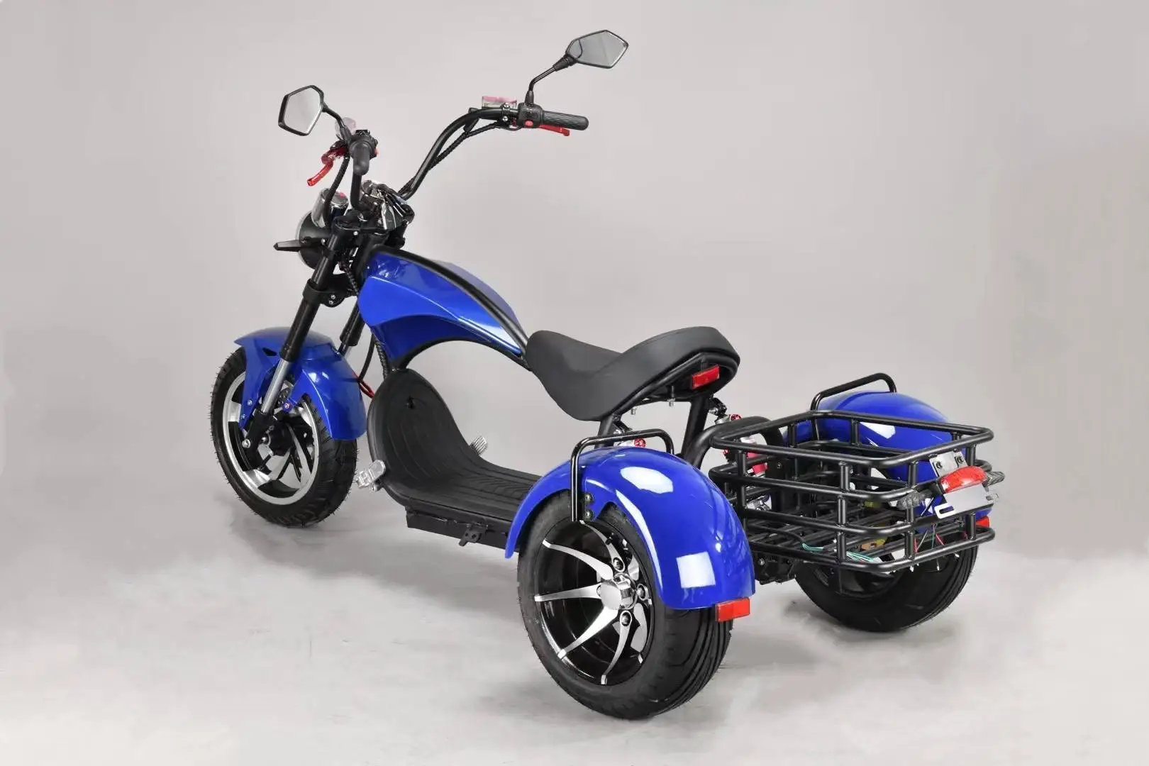 Hezzo 60v 4000w Dual Motors 12 Fat Tire 3 Wheel Electric Scooter 30ah