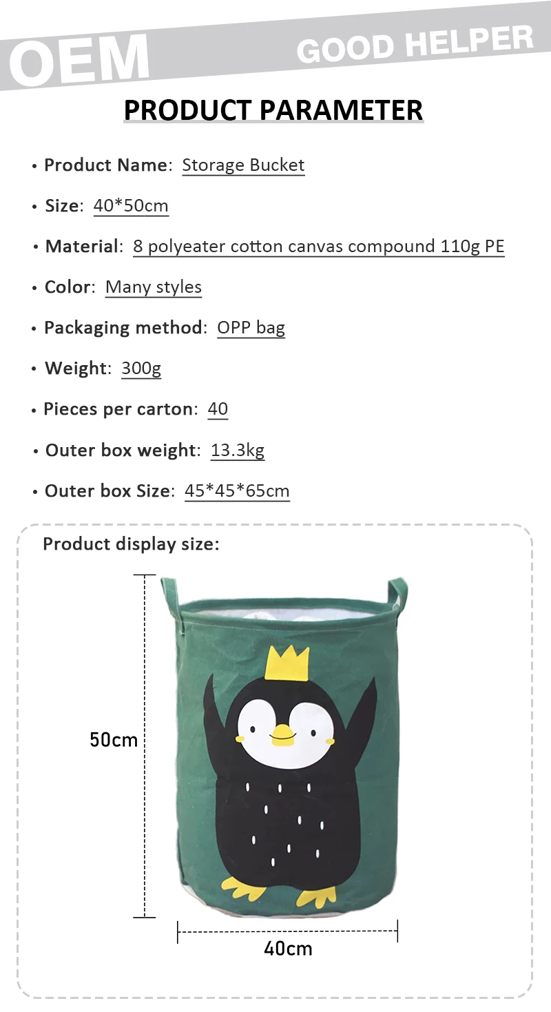 product classic design foldable cloth storage bags with handle custom logo cylinder cozy round laundry basket for dirty clothes-2