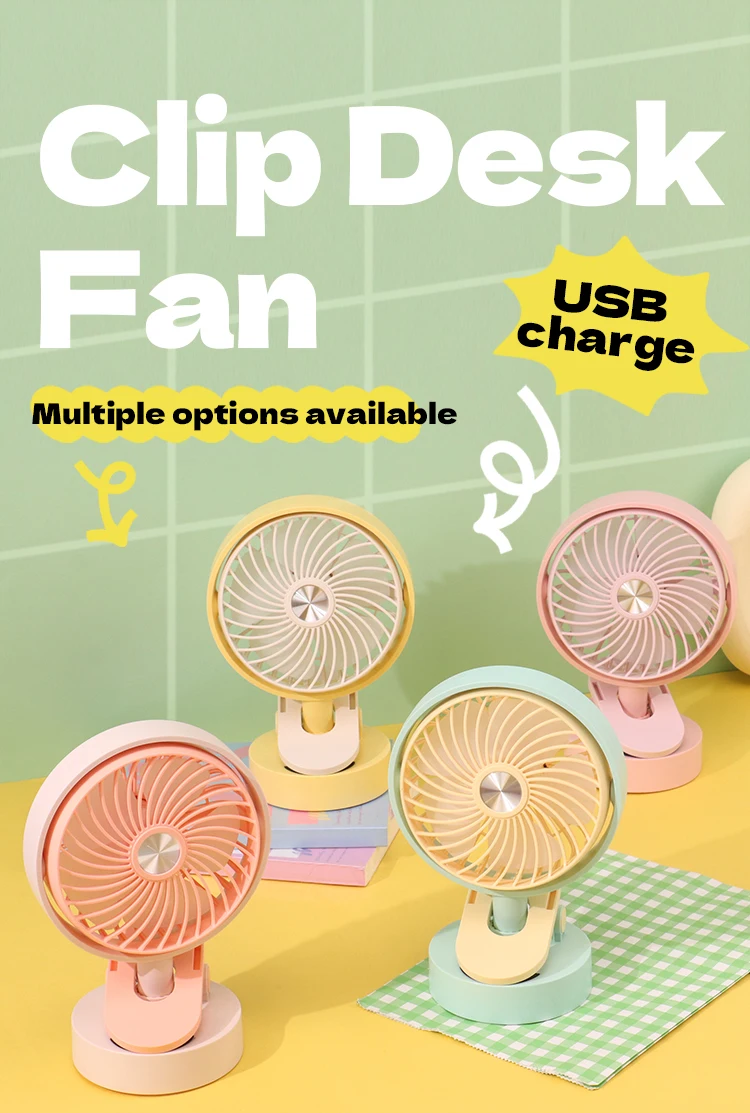 Usb Charging Clip Fan, DD8019T, Portable - detail 10