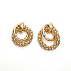 Earrings Unique Design Hot Sale Fashion Jewelry Double Ring Ladies Earrings