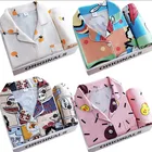 Women's Set Factory Wholesale Home Pajamas Women's Two-piece Set Long Sleeve Trousers Sleepwear