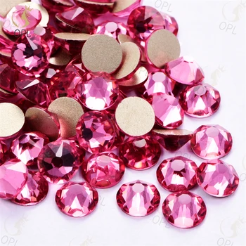 Customized Size 16 Cut Facts High-Quality Rose Non-Hotfix Rhinestones - Exquisite Rhinestones for Dress Shoes & Garments