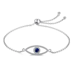 Evil Eye Bracelet 925 Sterling Silver Evil Eye Jewelry 5A CZ Luxury Jewelry Bracelets Women Luxury