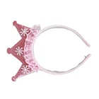 Pink Pink Sweet Princess Birthday Fashion Crown Flashing Headband Hair Accessories