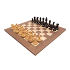 Chess Board Set Wholesale Handmade Antique Wooden Tournament Garden Chess Board Games Set For Outdoor Kids And Adults