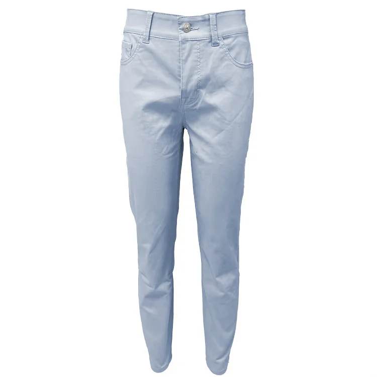 Women's Regular Jeans Simple Style Mid Waist Slim Skinny Plus Size Denim Breathable Pencil Pants Solid Pattern Color for Woman supplier