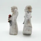 Wing Angel Creative Design Wood Like Wholesale Wing Resin Angel Figurine