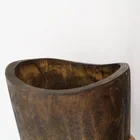 Timber High Quality Classic Wood Timber Planting Vase Solid Wood Plant Artifical Flower Pot Container