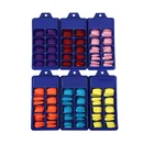 Nails Nail On Fake Nails False Nail Tip Press On Tips Acrylic Nail Tips Colorful Artificial Fingernails