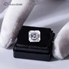 Gem Shape Custom Raw Gem Asscher Shape DEF Color VVS 4.5mm-11mm Loose Diamond Mossanite Jewelry