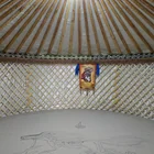 Tent Tent Wholesale Price Customized Big Wooden 100% Handmade Dome Mongolian Yurt Tent For Entertainment