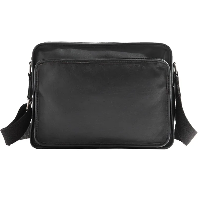 Bolso Cruzado De Cuero De Vaca Para Hombre,Bandolera Negra De Alta Calidad  - Buy Los Hombres De Cuero De Vaca De La Bolsa De Mensajero,Bolso De  Cuero,De Cuero Real Para Hombres Product