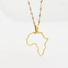Charms Bulk African Map Necklace Statements Gold Jewerly Personalized Charms For Jewelry Making Bulk