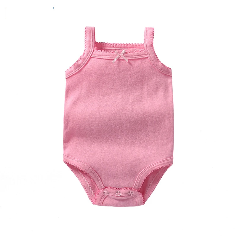 manufacturer newborn baby gril bodysuit spaghetti strap baby bodysuits halter bodysuit baby