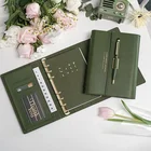 Notebook 2022 Planner PU Leather Journal Hard Cover B6 Personalized Agenda Notebook With Pen Holder