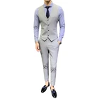 Vest Men's Business Fit Suit Stripe Vest Men'S Suit Vest Casual Professional Wedding Vest