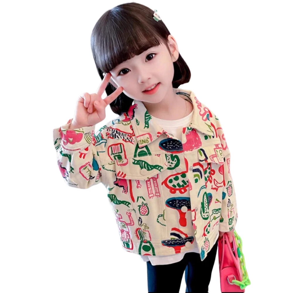 Top Grade Winterwear From Indonesia Custom Kids Casual Jacket Girls Denim Jacket Packaging Export Wholesale Price Washable 2023