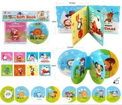 Chengji early educational toy funny playing baby bath time books new design plastic waterproof eva baby bath book