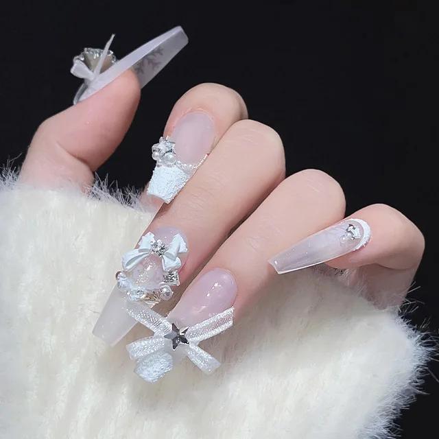Decorative Nail Accessories Bow Organza Twinkle Ballet Shoes Nail Decoration