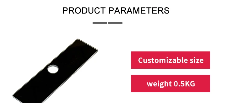 Family hotel high-end bathroom black panel glass switch knob