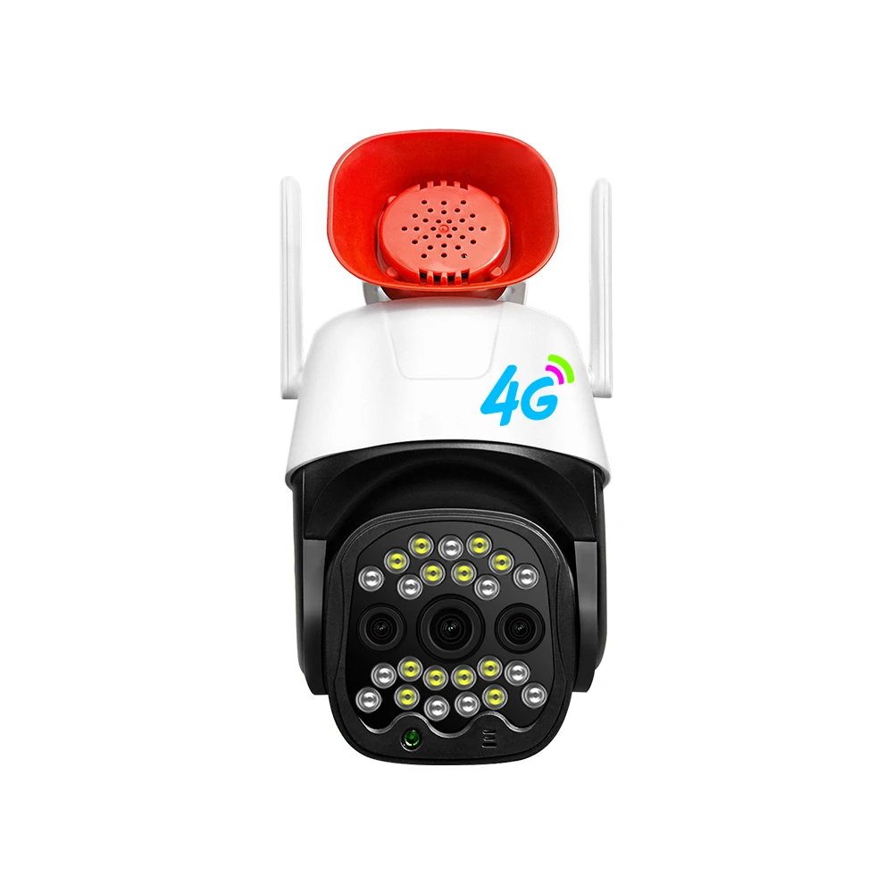 V380 WiFi 4G Solar Power PTZ Camera IP66 Outdoor Security cameras with 1MP 2MP 3MP CMOS Sensor and H.265 Compression