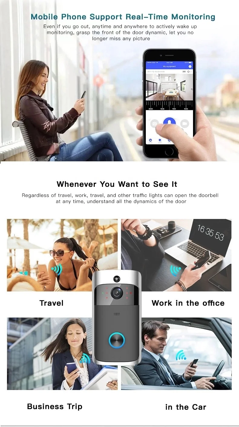 Dingdong Ring Bell Video Camera Smart Wifi Door bell wifi video doorbell