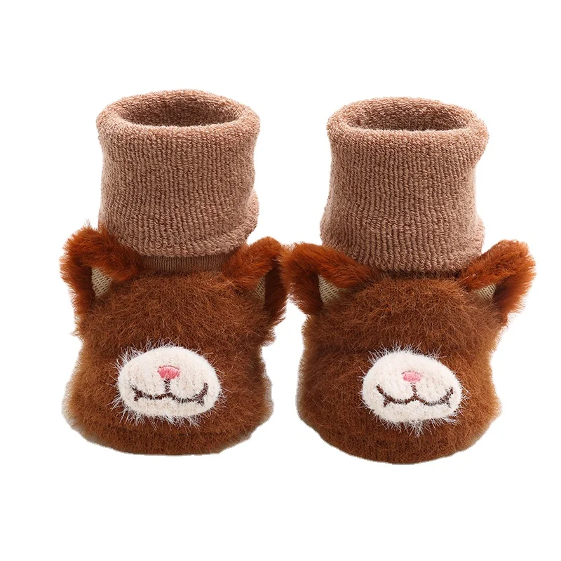 Early education step floor socks, tube socks, non-slip baby shoes and socks, autumn and winter thickened children's socks