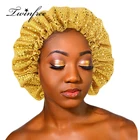 Hair New Bling Satin Bonnet Head Female Silk Hats Beauty Elastic Custom Logo Hair Wrap Chemotherapy Hat