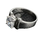 Diamond Rings Retro Proposal Engagement Round Cut Diamond Antique Stainless Steel Men Wedding Non Tarnish Rings